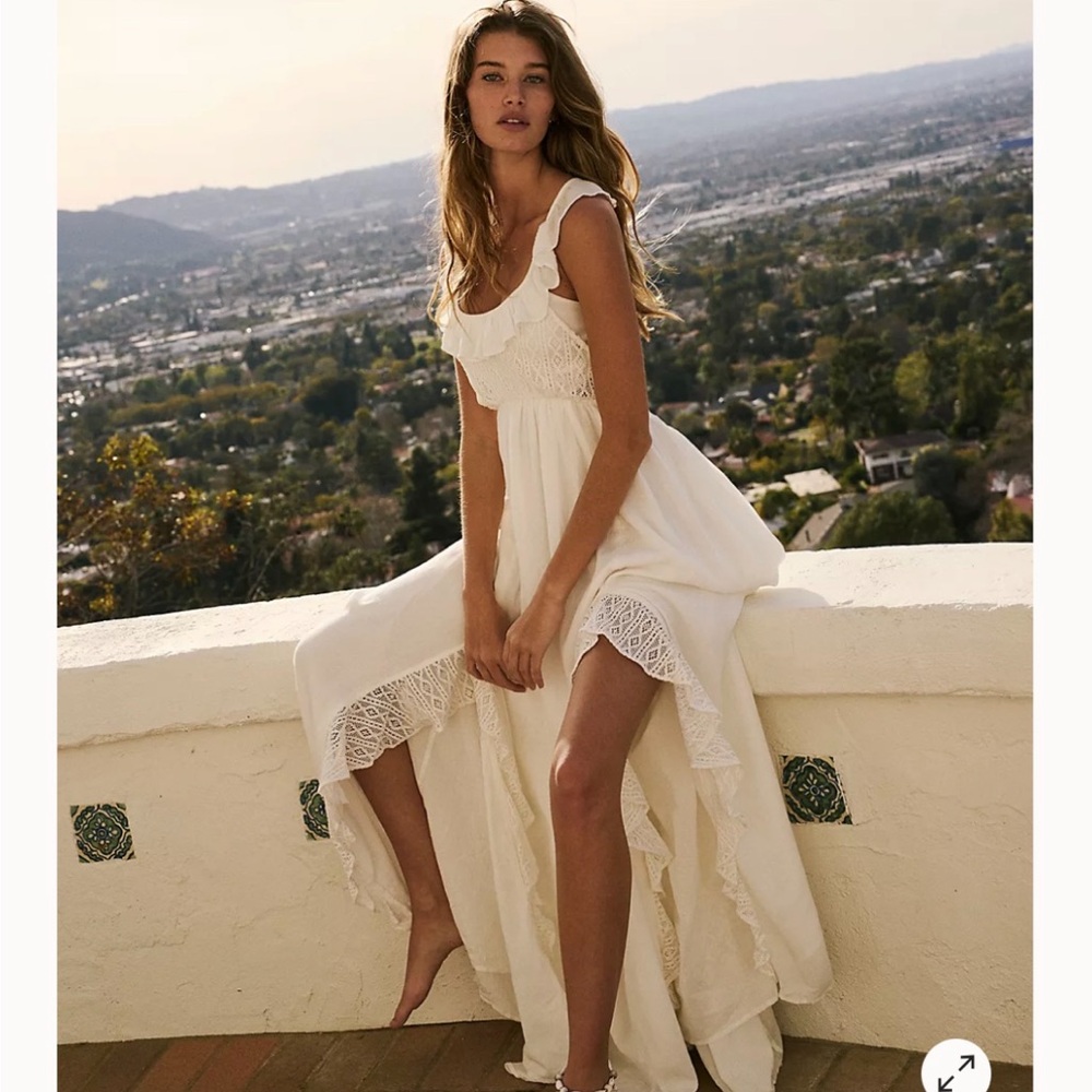 Elisse Maxi White Dress Free People